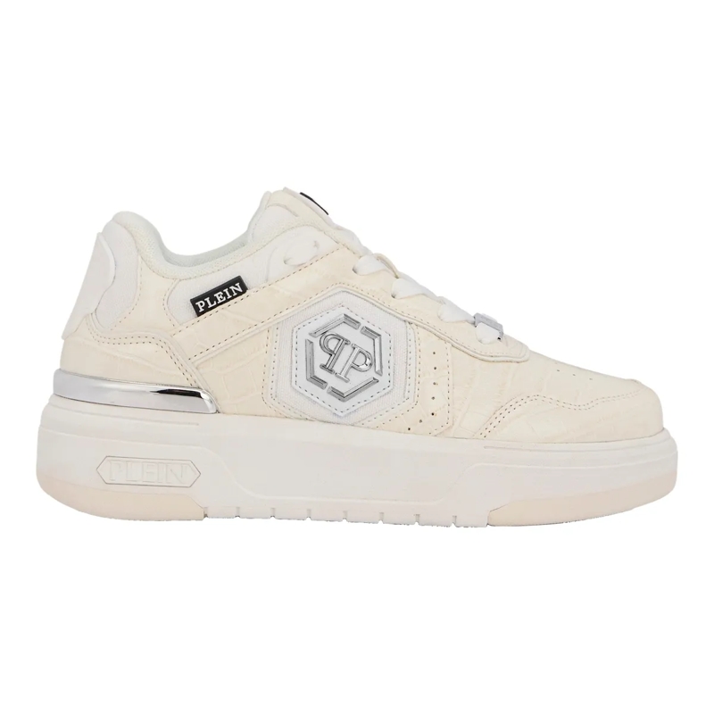 Philipp Plein Low-Top-Sneaker Low-Top Sneakers Sk8R Plein Cocco weiss(Image 3)
