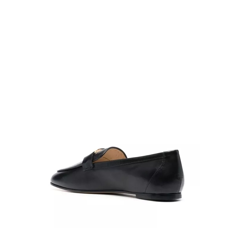 Tod's Ballerinas T-Logo Leather Loafers Black(Image 4)