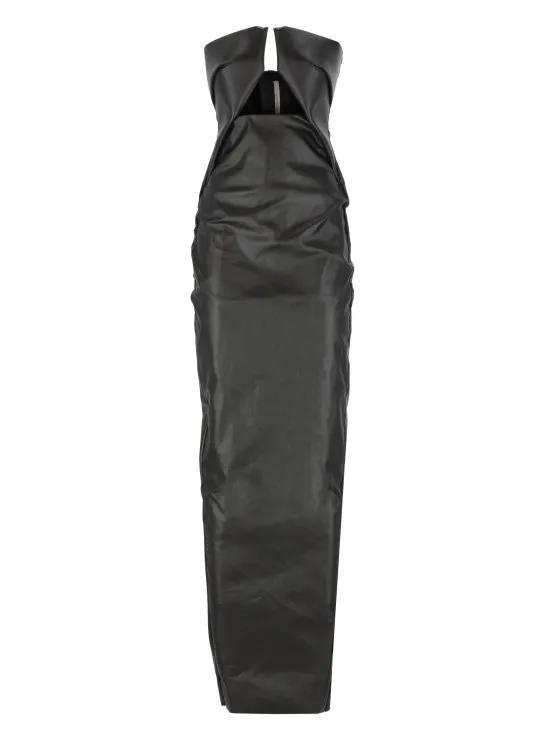 Rick Owens - Black Cotton Dress - Größe 40 - schwarz