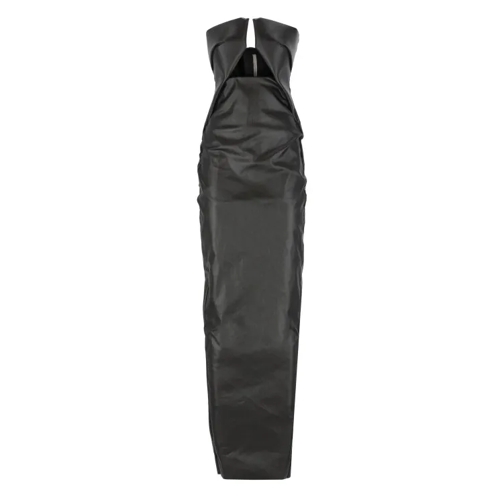 Rick Owens Black Cotton Dress Black 