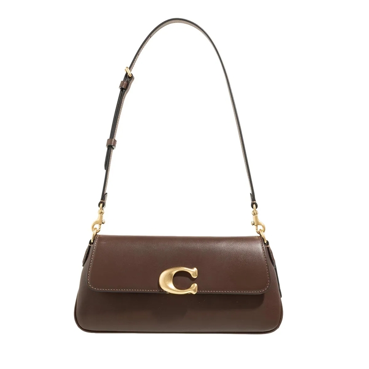 Coach Refined Calf Leather Jet Shoulder Bag Maple