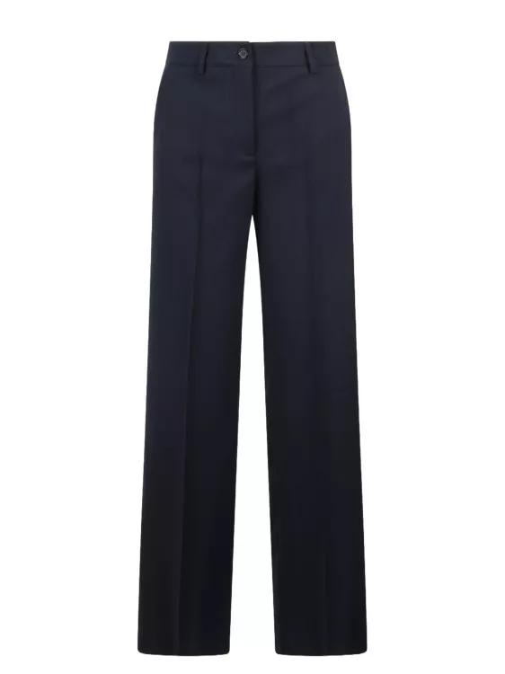 P.A.R.O.S.H. - Twill Wide Tailored Trousers - Größe L - blue