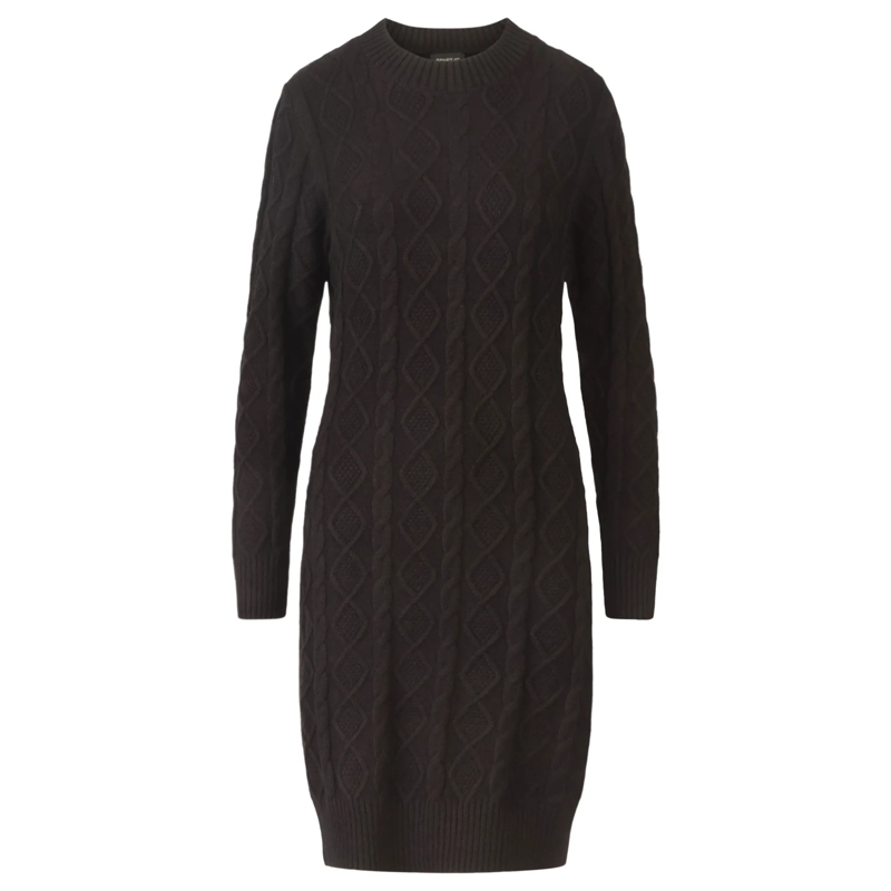 Apart Strickkleid Strickkleid schwarz