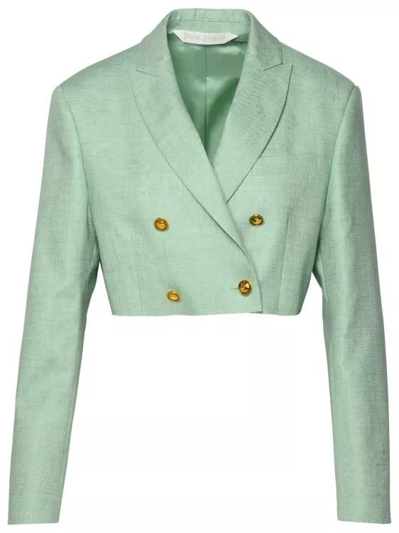 Palm Angels - Green Linen Blazer - Größe 38 - green