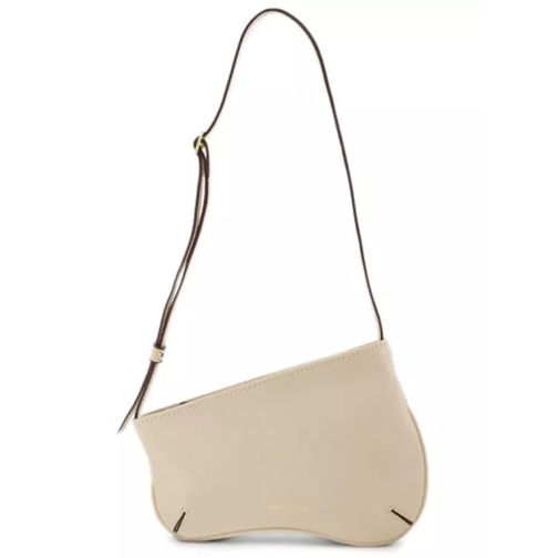 Kuboraum Mini Curve Hobo Bag  - Ivory - Leather Neutrals Hobo Bag