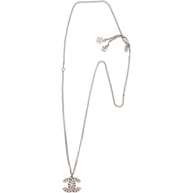 Chanel Mittellange Halskette Chanel Crystal Mini CC Necklace mehrfarbig