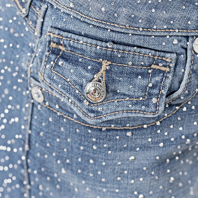 True Religion Jeansshorts - Jeans-Shorts JOEY- Mit Klapptaschen- Allover Z hellblau(Image 5)