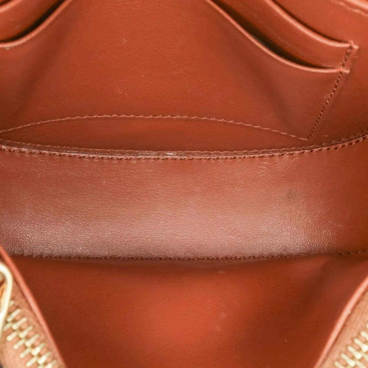 Thumbnail - Celine Hobo Bags - Small Leather Besace 16 Wallet On Chain - Gr. unisize - in Braun - für Damen
