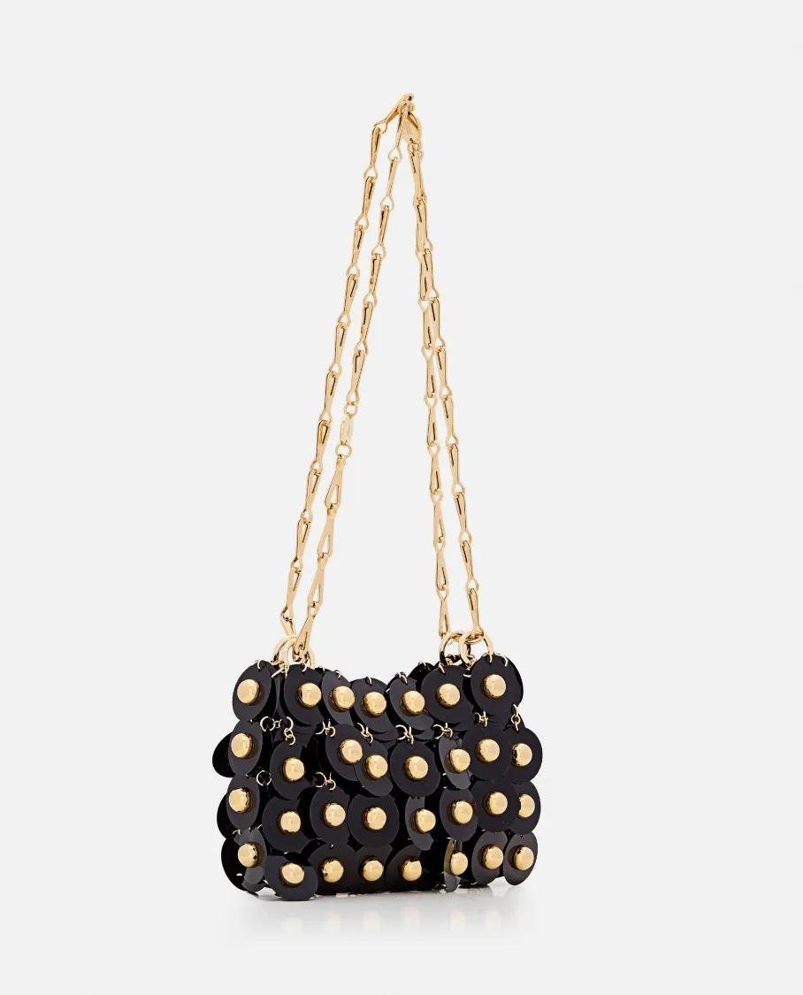 Paco Rabanne Hobo bags Sac A Main Metallic Discs Shoulder Bag in zwart