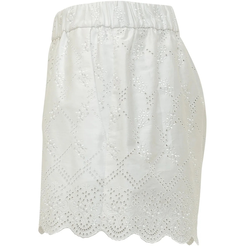 MSGM Shorts Short Ricamati Sangallo weiß(Image 3)
