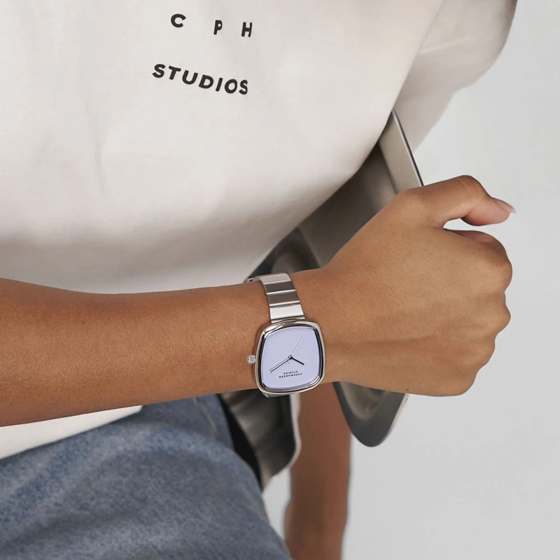 Copenhagen Quarzuhr Edelstahl Curved Watch silber(Image 2)