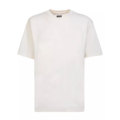 Off-White Embroidered Logo White T-Shirt White T-shirts