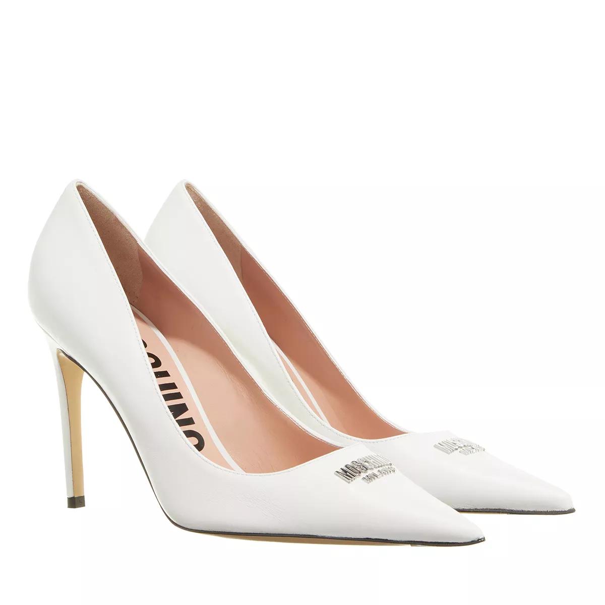 Moschino Pumps & High Heels - Moschino Plate Pump - Gr. 37 (EU) - in Weiß - für Damen