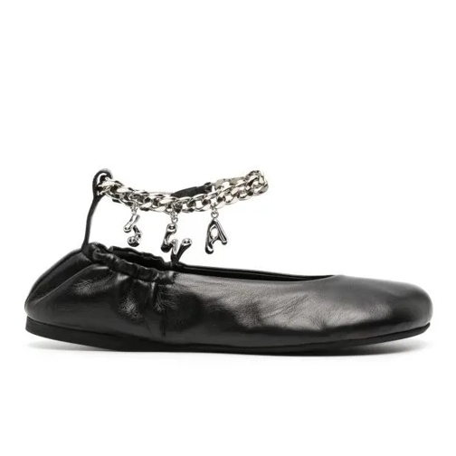 J.W.Anderson Black Logo-Charm Ballerinas Black Ballerine