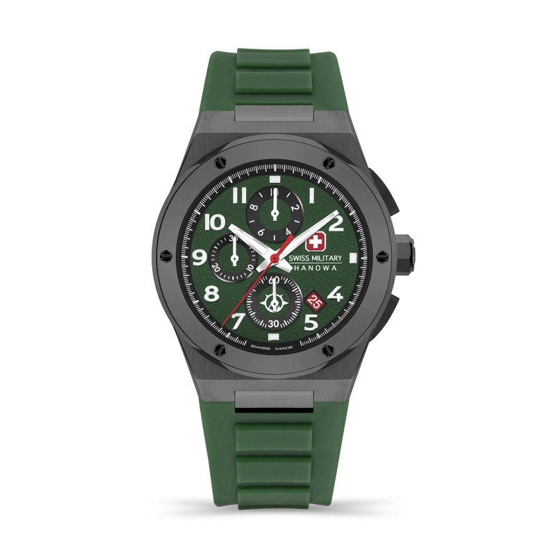 Swiss Military Hanowa Automatikuhr Quarzuhr Sonoran Chrono grün