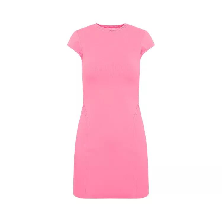 Victoria Beckham - Pink Cap Sleeve Fitted Mini Dress - Größe 6 - pink