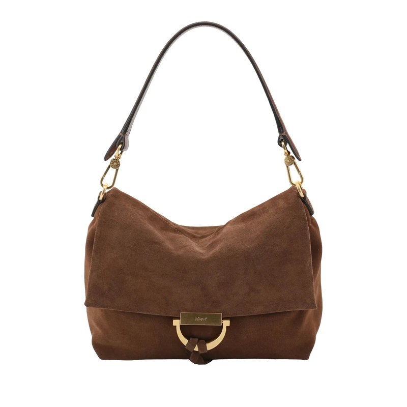 Abro Schultertasche Schultertasche TEMI braun