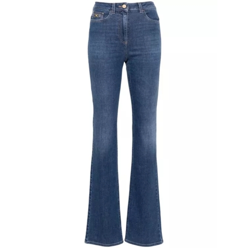 Elisabetta Franchi Blue Cotton Blend Denim Jeans Blue 