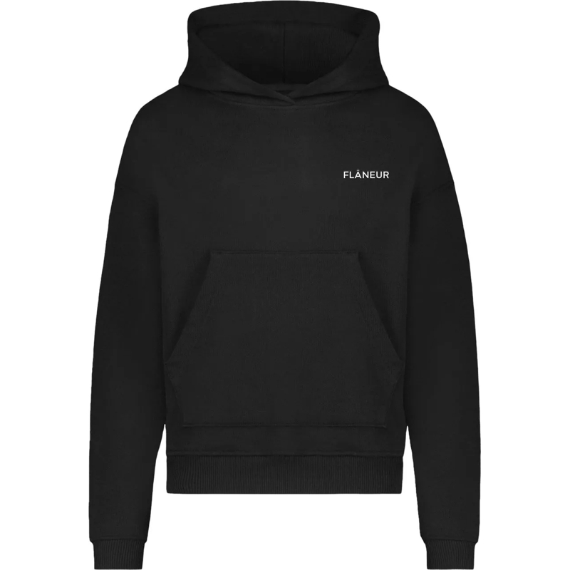 Flâneur Hoodie Logo Hoodie | Black schwarz