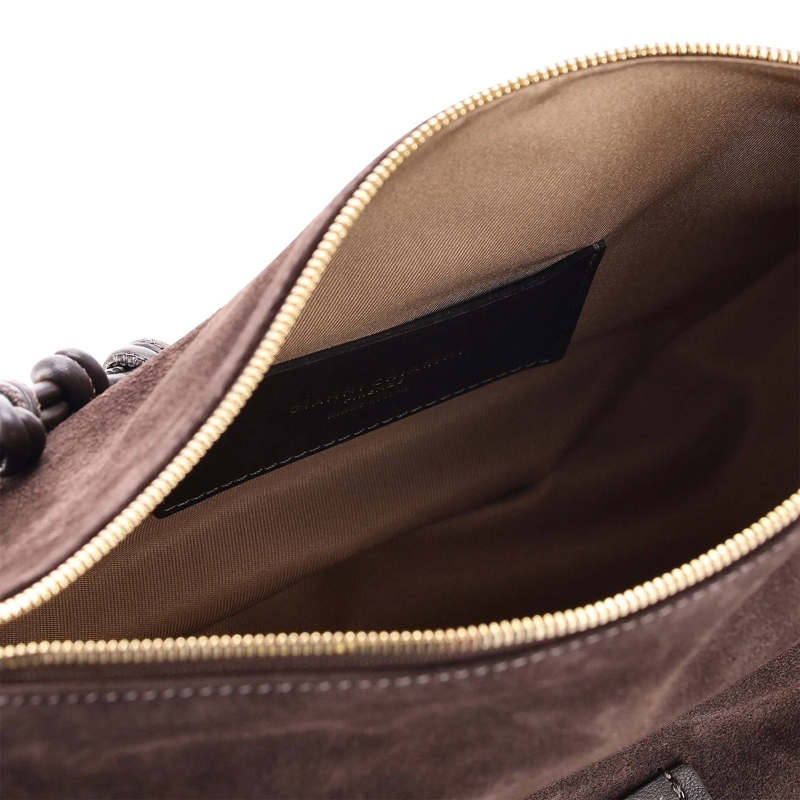 Gianni Chiarini Sac à bandoulière Tasche Cleo aus Veloursleder braun(Image 5)