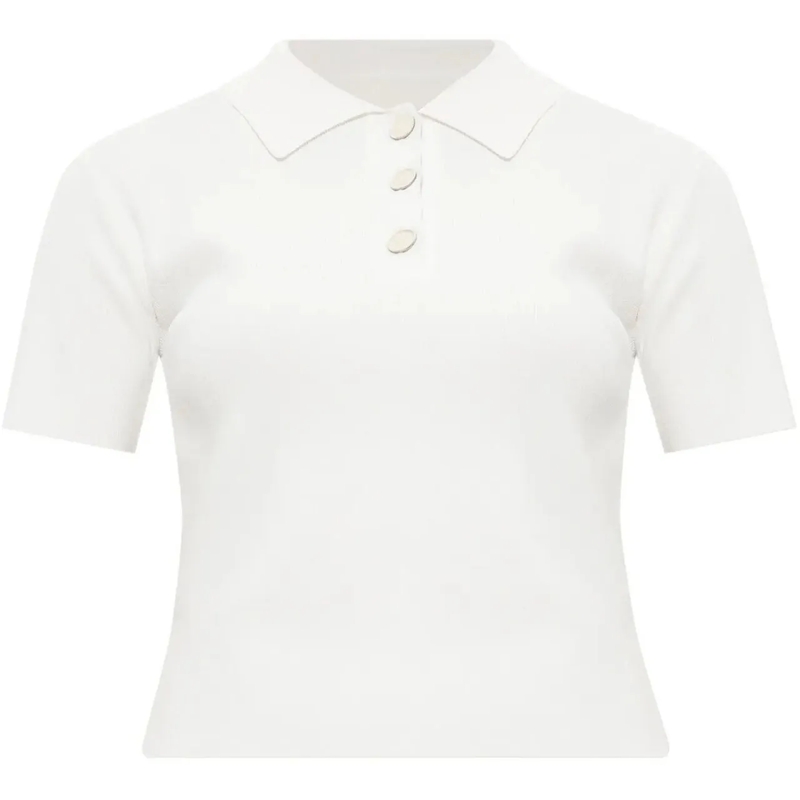 Marni T-Shirt Polo Neck White weiß