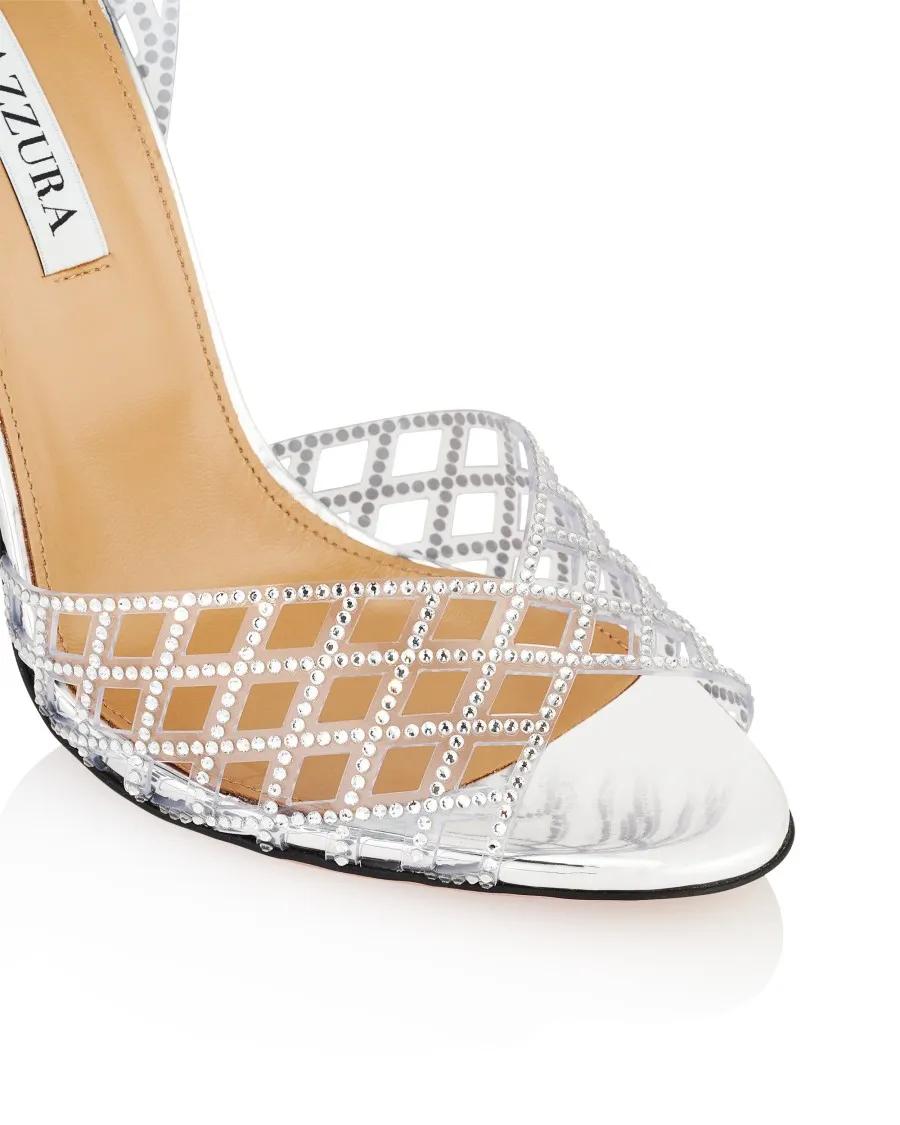 Thumbnail - Aquazzura Sandalen - Lumiere Sandal 105 - Gr. 38 (EU) - in Weiß - für Damen