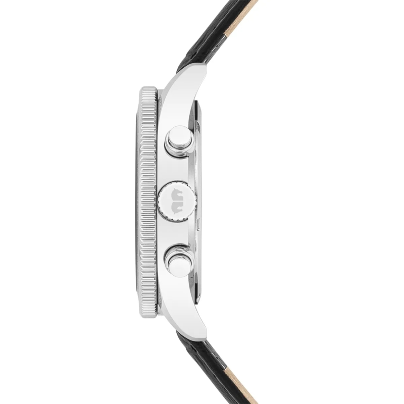 Rhodenwald & Söhne Automatikuhr Herren Armbanduhr Karthago II Echtleder silber(Image 3)