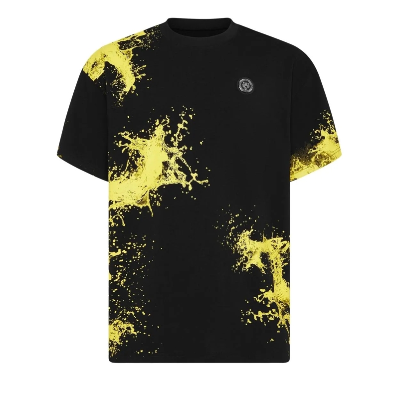 Plein Sport T-Shirt T-Shirt Rundhalsausschnitt Ss Splash schwarz