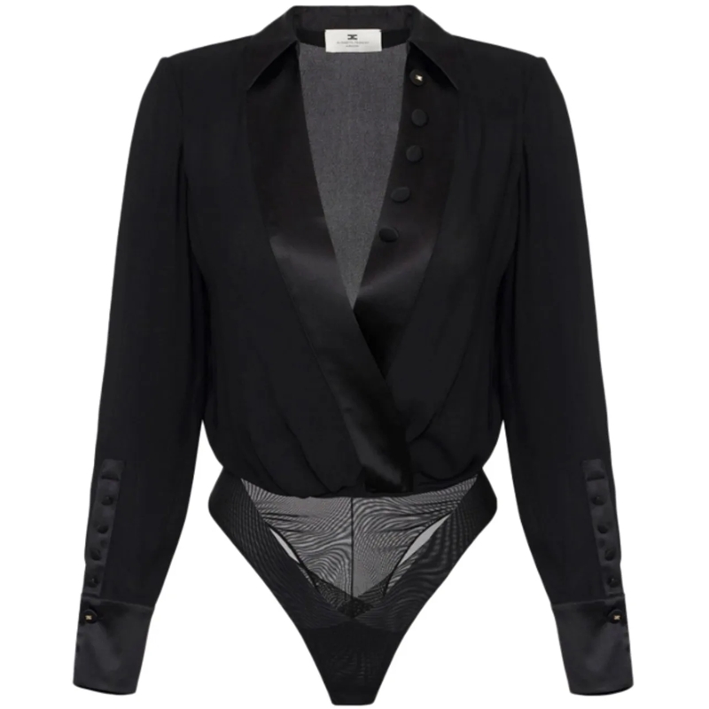 Elisabetta Franchi T-shirt Top Black schwarz
