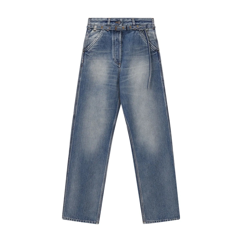Dries Van Noten Boyfriend-Jeans Relaxed-Fit Jeans Pippaz Den blau