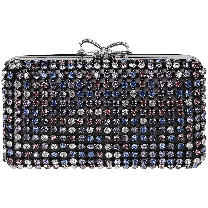 Self Portrait Fourre-tout Crystal Chainmail Clutch Bag Multicolour mehrfarbig