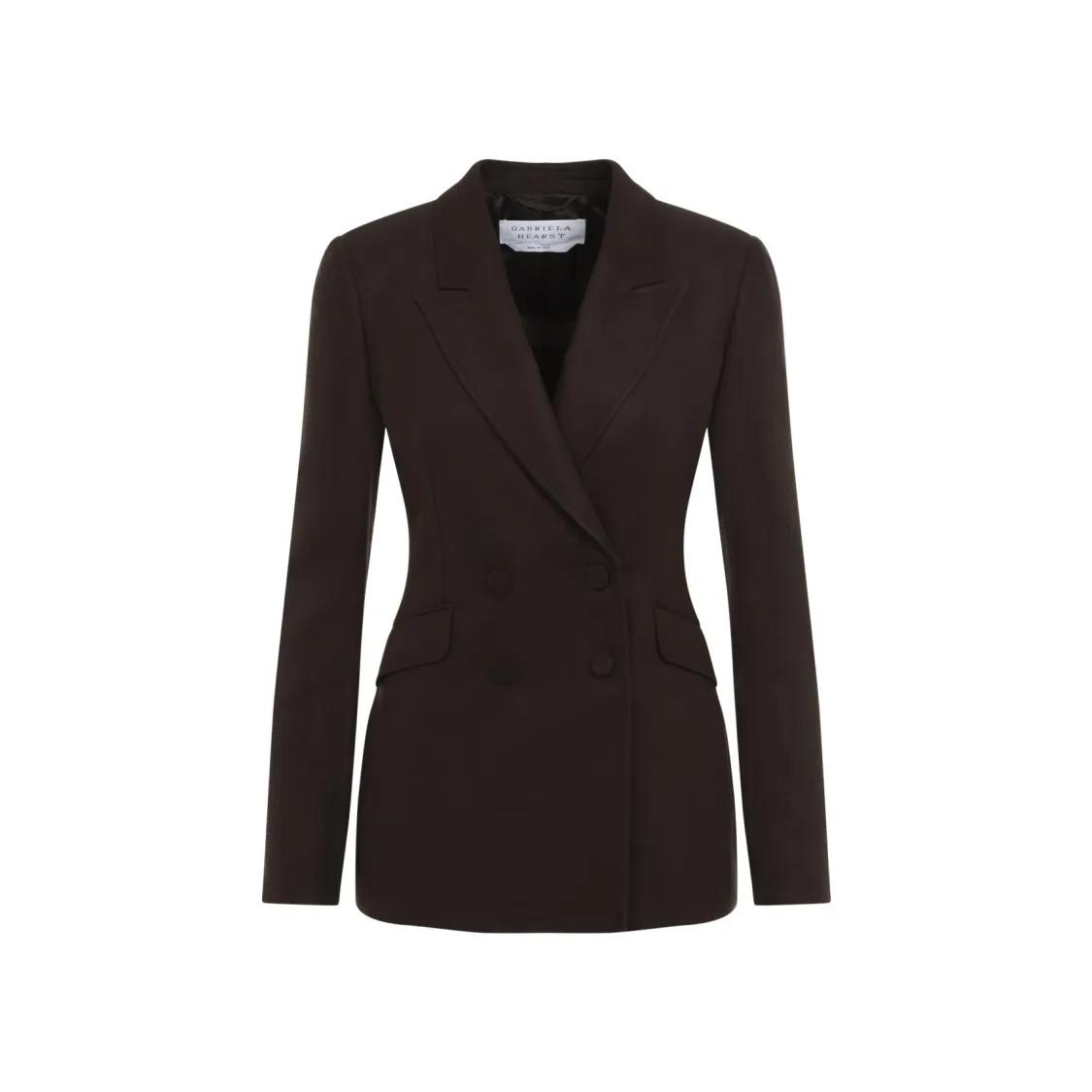 Gabriela Hearst - Stephanie Brown Silk Blazer - Größe 42 - braun