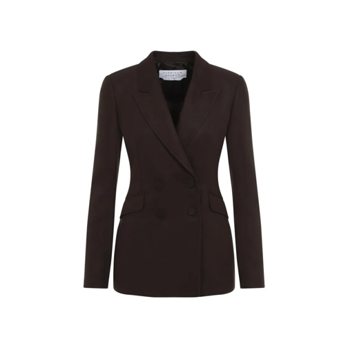 Gabriela Hearst Blazer Stephanie Brown Silk Blazer Brown