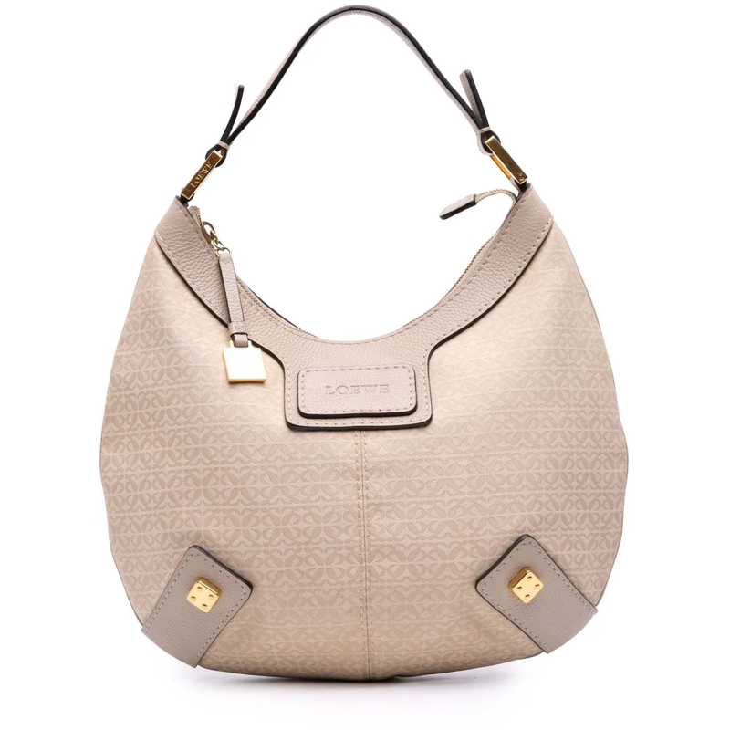 Loewe Sac à bandoulière Anagram Canvas New Road Hobo braun