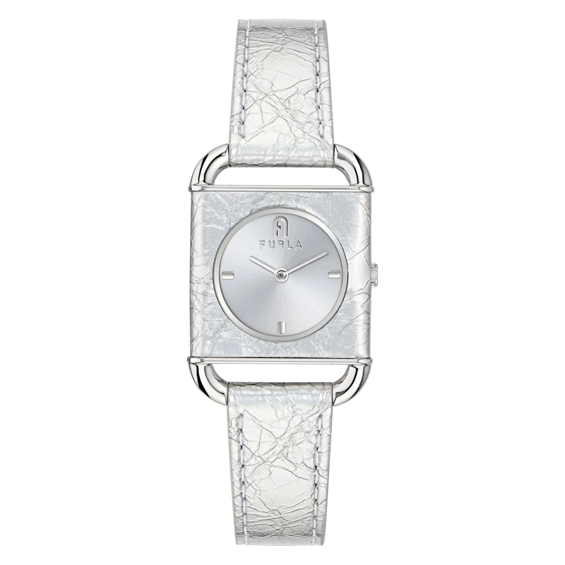 Furla Automatikuhr Quarz-Analoguhr Furla Arco Square weiss