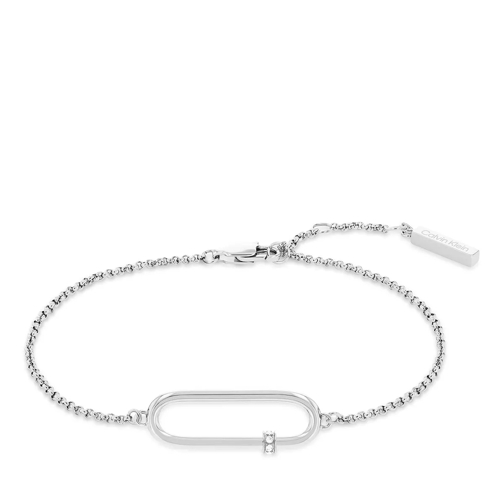 Calvin Klein Elongated Oval Bracelet Silver Bracelet