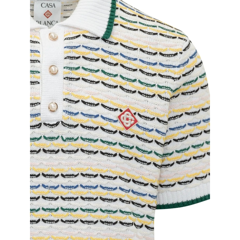 Casablanca  Polo In Maglia A Maniche Corte weiß(Image 3)