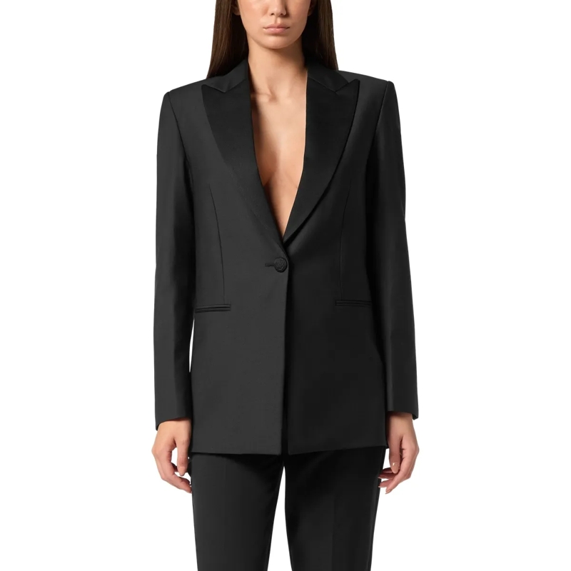 Philipp Plein Blazer Blazer Mit Schmucksteinen schwarz(Image 3)