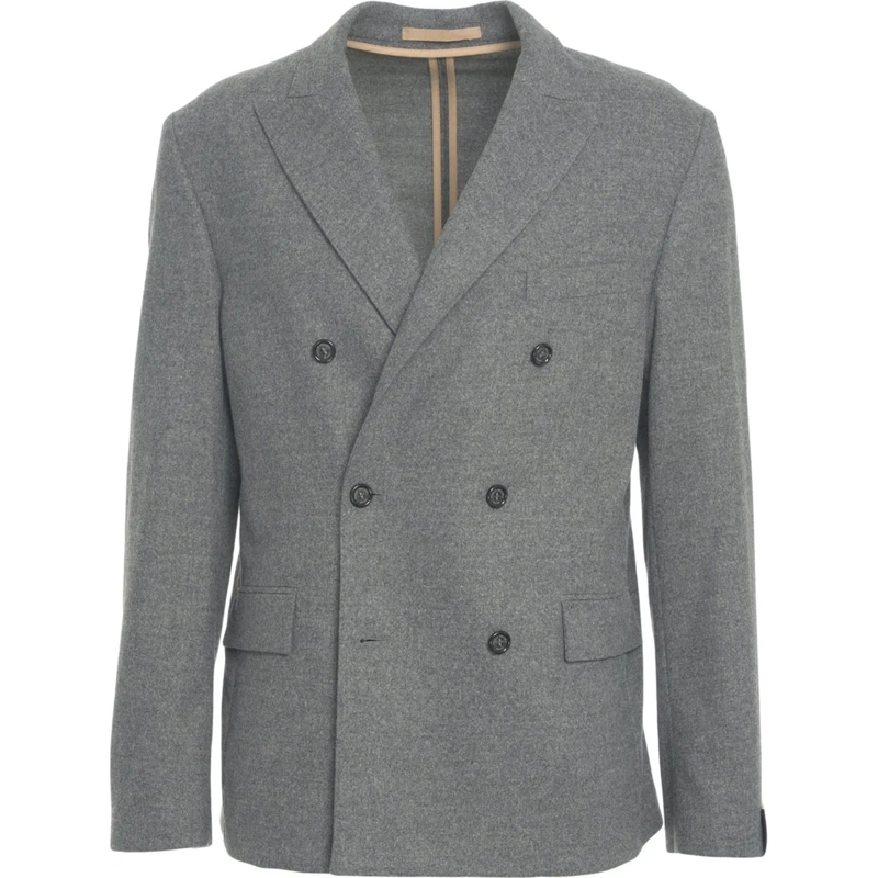 Paolo Pecora  Double-breasted blazer grau