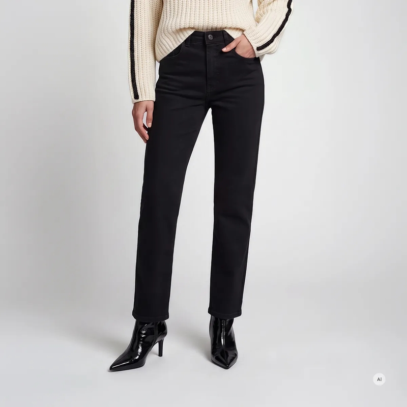 Marc Aurel Cropped-Jeans Verkürzte Jeans schwarz(Image 3)