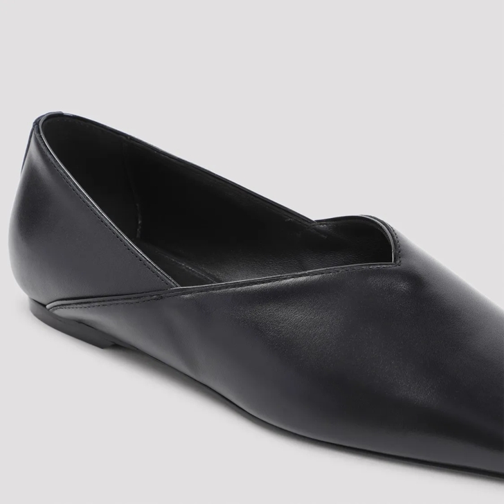 TOTEME The Everyday Flat Ballerinas Black Ballerine