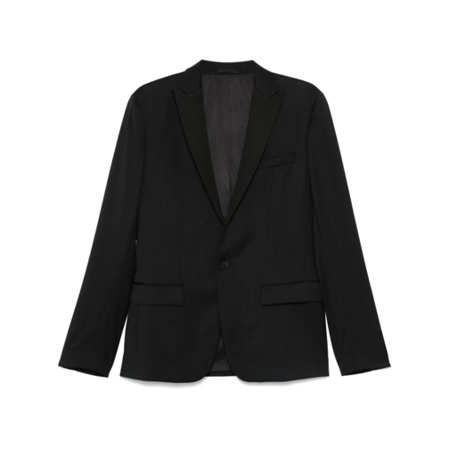 Calvin Klein Blazer Black Wool Regular Jacket Black