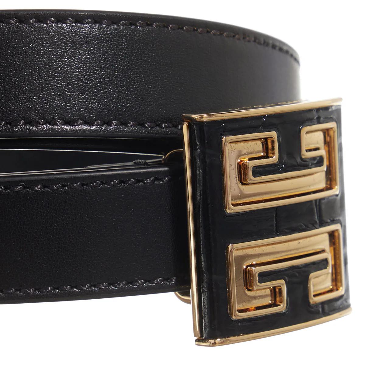 4G 20Mm Belt Black Leather Belt
