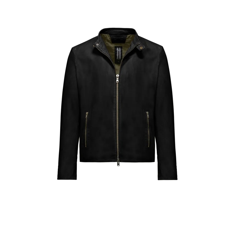 Bomboogie  Black Leather Jacket Black