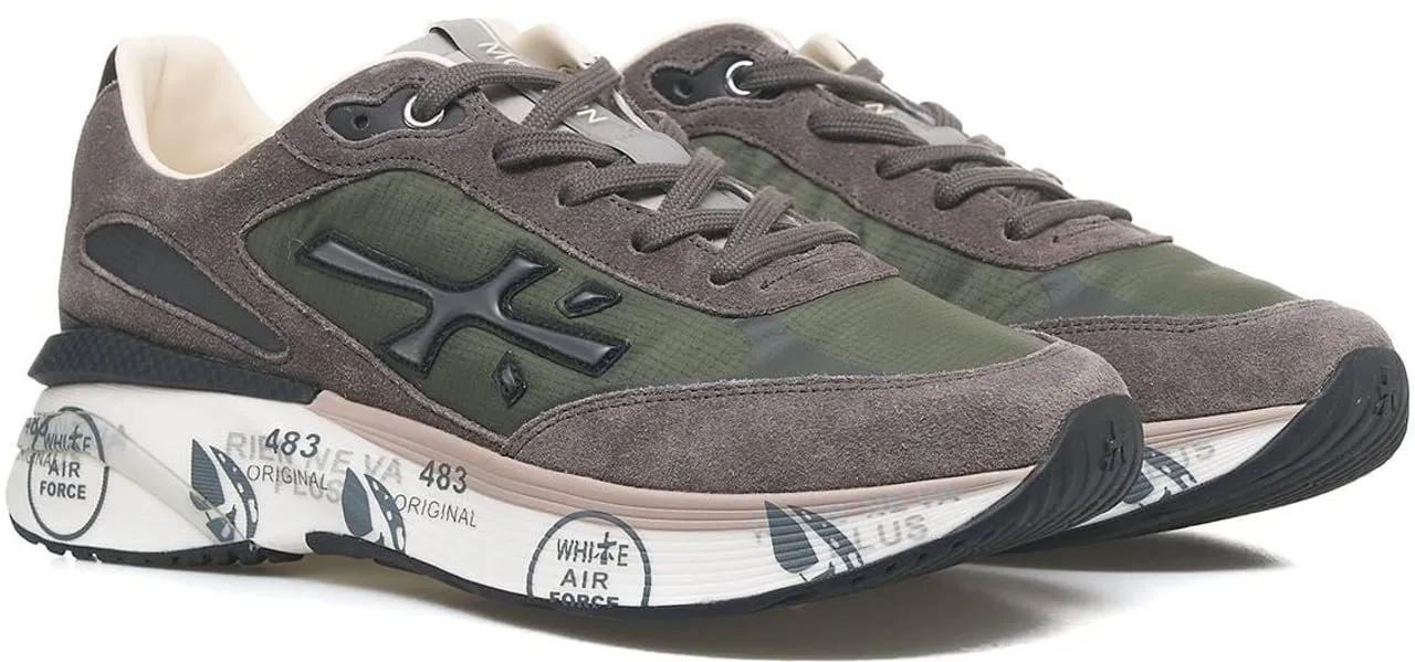 Thumbnail - Premiata Low-Top Sneaker - Neutrals Sneaker With Calf Leather Accents - Gr. 43 (EU) - in Grau - für Damen