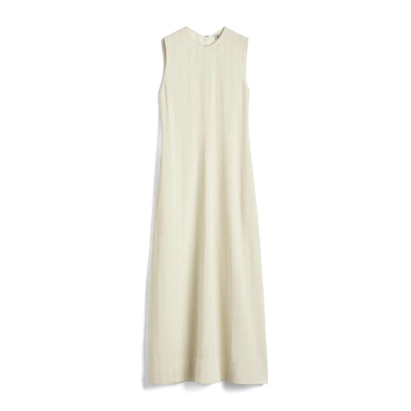 TOTEME  Woven Stripe Dress Neutrals