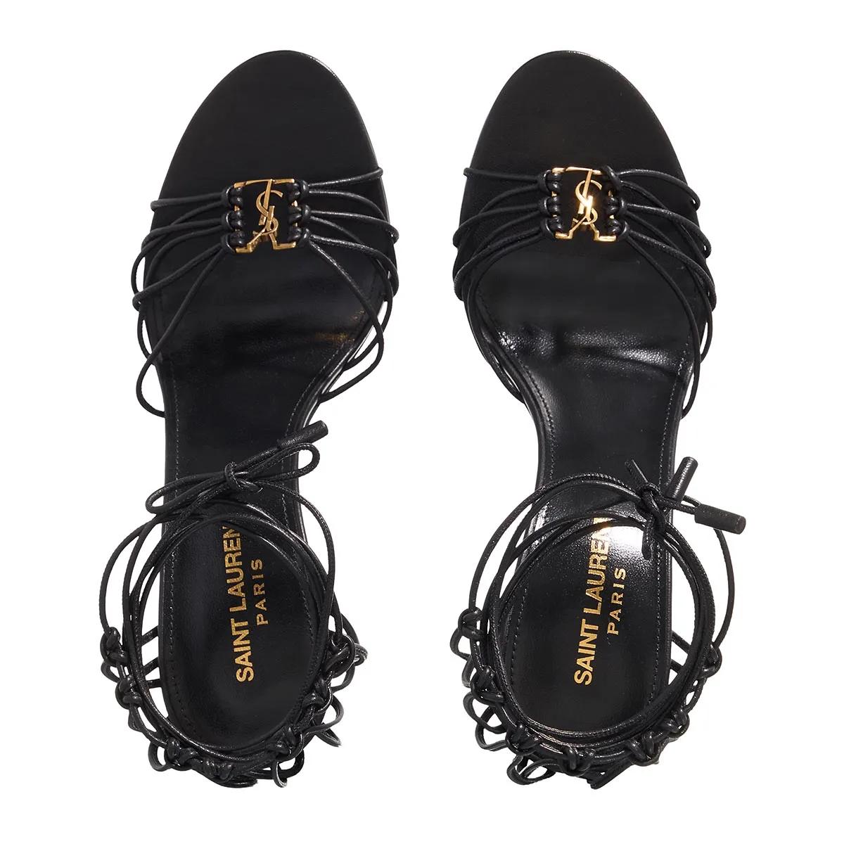 Thumbnail - Saint Laurent Hohe Schuhe - Babylone Sandals - Gr. 39 (EU) - in Schwarz - für Damen