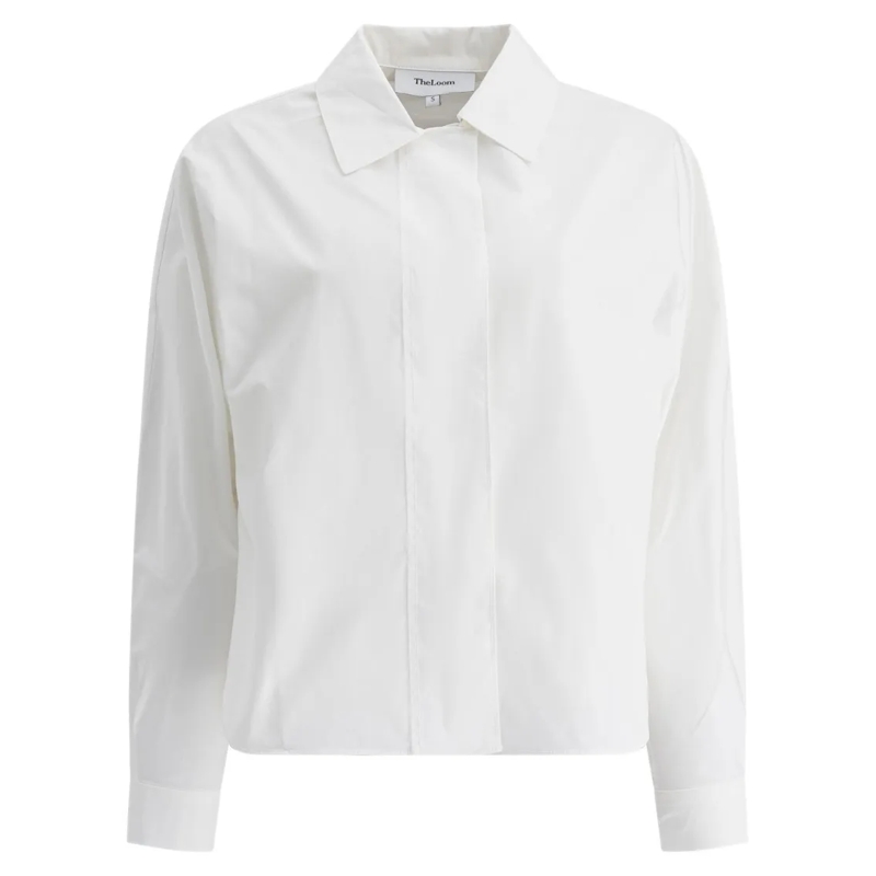 The Loom Chemise Classic Cotton Shirt With Relaxed Fit White