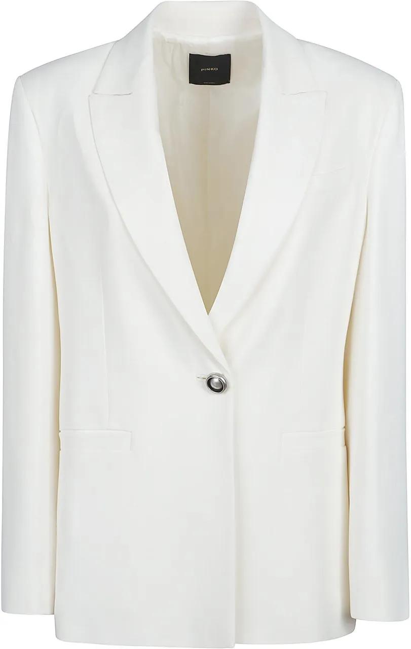Thumbnail - Pinko - Faraona Jacket White - Größe 38 - weiß