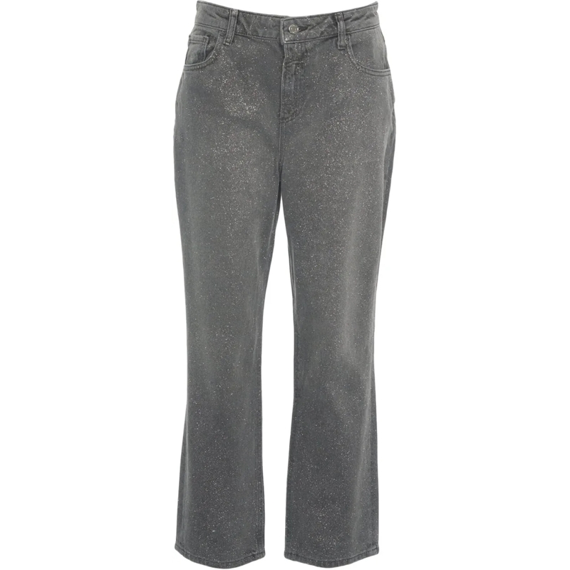 LIU JO Slim-Fit-Jeans Jeans with glitter finish grau